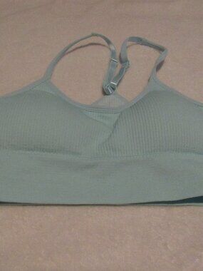 Just Be Light Teal Sport Bra  Size Medium USED